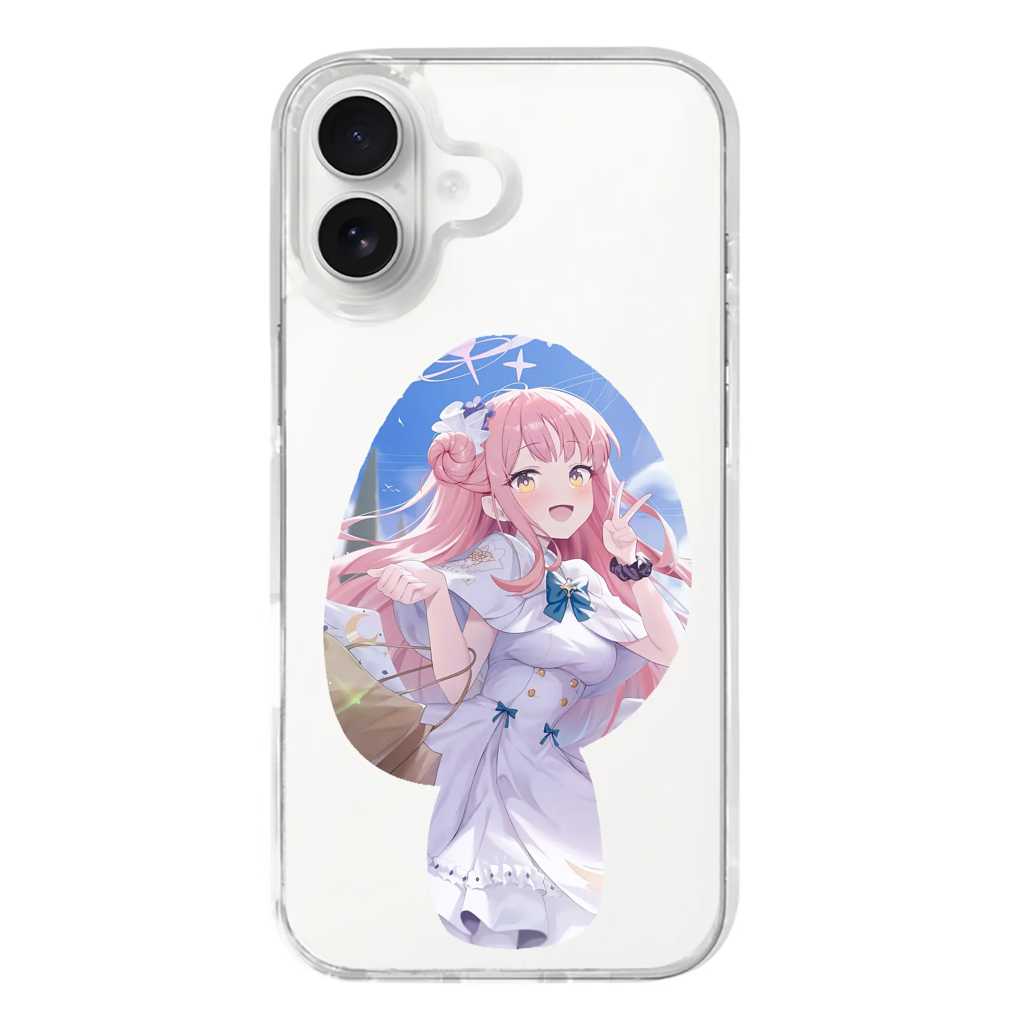 ブルーアーカイブ グッズ 聖園ミカ - iPhone 17シリーズ 透明スマホケース – 薄型・耐衝撃・精密フィット保護カバー